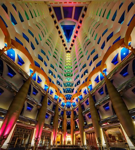 Inside Burj Al Arab .